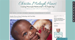 Desktop Screenshot of christamelnykhines.com